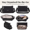 image:imageBaggallini Original Everyday 11x75 Crossbody Bags Rfid Protected Lightweight Nylon Zippered Travel PurseBlack With Sand Lining