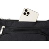 image:imageBaggallini Original Everyday 11x75 Crossbody Bags Rfid Protected Lightweight Nylon Zippered Travel PurseBlack Zebra Emboss