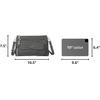 image:imageBaggallini Original Everyday 11x75 Crossbody Bags Rfid Protected Lightweight Nylon Zippered Travel PurseCharcoal