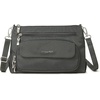 image:imageBaggallini Original Everyday 11x75 Crossbody Bags Rfid Protected Lightweight Nylon Zippered Travel PurseCharcoal