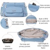 image:imageBaggallini Original Everyday 11x75 Crossbody Bags Rfid Protected Lightweight Nylon Zippered Travel PurseCornflower