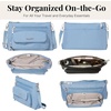 image:imageBaggallini Original Everyday 11x75 Crossbody Bags Rfid Protected Lightweight Nylon Zippered Travel PurseCornflower