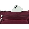 image:imageBaggallini Original Everyday 11x75 Crossbody Bags Rfid Protected Lightweight Nylon Zippered Travel PurseDark Cherry