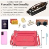 image:imageBaggallini Original Everyday 11x75 Crossbody Bags Rfid Protected Lightweight Nylon Zippered Travel PurseFlamingo