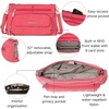 image:imageBaggallini Original Everyday 11x75 Crossbody Bags Rfid Protected Lightweight Nylon Zippered Travel PurseFlamingo