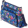 image:imageBaggallini Original Everyday 11x75 Crossbody Bags Rfid Protected Lightweight Nylon Zippered Travel PurseFlower Market