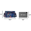 image:imageBaggallini Original Everyday 11x75 Crossbody Bags Rfid Protected Lightweight Nylon Zippered Travel PurseFlower Market