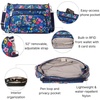 image:imageBaggallini Original Everyday 11x75 Crossbody Bags Rfid Protected Lightweight Nylon Zippered Travel PurseFlower Market