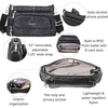 image:imageBaggallini Original Everyday 11x75 Crossbody Bags Rfid Protected Lightweight Nylon Zippered Travel PurseMidnight Blossom Print
