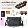 image:imageBaggallini Original Everyday 11x75 Crossbody Bags Rfid Protected Lightweight Nylon Zippered Travel PurseMidnight Blossom Print
