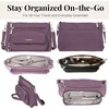 image:imageBaggallini Original Everyday 11x75 Crossbody Bags Rfid Protected Lightweight Nylon Zippered Travel PurseMisty Purple