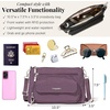 image:imageBaggallini Original Everyday 11x75 Crossbody Bags Rfid Protected Lightweight Nylon Zippered Travel PurseMisty Purple