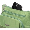 image:imageBaggallini Original Everyday 11x75 Crossbody Bags Rfid Protected Lightweight Nylon Zippered Travel PurseMoss
