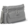 image:imageBaggallini Original Everyday 11x75 Crossbody Bags Rfid Protected Lightweight Nylon Zippered Travel PurseStone Heritage