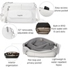 image:imageBaggallini Original Everyday 11x75 Crossbody Bags Rfid Protected Lightweight Nylon Zippered Travel PurseWhite