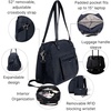 image:imageBaggallini Overnight Expandable Laptop Tote  Lightweight Travel Bag for Women  OvernightFrench Navy