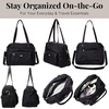 image:imageBaggallini Overnight Expandable Laptop Tote with RFID Phone WristletBlack Cheetah Emboss