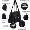 image:imageBaggallini Overnight Expandable Laptop Tote with RFID Phone WristletBlack Cheetah Emboss