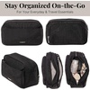 image:imageBaggallini Pocket Cosmetic With Brush OrganizationBlack Cheetah Emboss