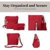 image:imageBaggallini Pocket Crossbody Bags for Women 8x8 Small Lightweight Durable Waterresistant Travel Purse WRfidApple