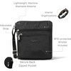 image:imageBaggallini Pocket Crossbody Bags for Women 8x8 Small Lightweight Durable Waterresistant Travel Purse WRfidBlack Cheetah