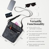 image:imageBaggallini Pocket Crossbody Bags for Women 8x8 Small Lightweight Durable Waterresistant Travel Purse WRfidBlack Cheetah