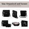 image:imageBaggallini Pocket Crossbody Bags for Women 8x8 Small Lightweight Durable Waterresistant Travel Purse WRfidBlack Velvet