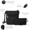 image:imageBaggallini Pocket Crossbody Bags for Women 8x8 Small Lightweight Durable Waterresistant Travel Purse WRfidBlackSand