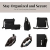 image:imageBaggallini Pocket Crossbody Bags for Women 8x8 Small Lightweight Durable Waterresistant Travel Purse WRfidBlackSand