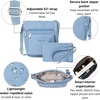 image:imageBaggallini Pocket Crossbody Bags for Women 8x8 Small Lightweight Durable Waterresistant Travel Purse WRfidCornflower