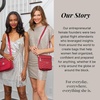 image:imageBaggallini Pocket Crossbody Bags for Women 8x8 Small Lightweight Durable Waterresistant Travel Purse WRfidDark Cherry