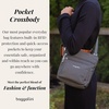 image:imageBaggallini Pocket Crossbody Bags for Women 8x8 Small Lightweight Durable Waterresistant Travel Purse WRfidDusty Mauve