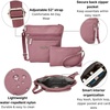 image:imageBaggallini Pocket Crossbody Bags for Women 8x8 Small Lightweight Durable Waterresistant Travel Purse WRfidDusty Mauve