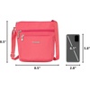 image:imageBaggallini Pocket Crossbody Bags for Women 8x8 Small Lightweight Durable Waterresistant Travel Purse WRfidFlamingo