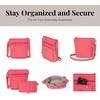 image:imageBaggallini Pocket Crossbody Bags for Women 8x8 Small Lightweight Durable Waterresistant Travel Purse WRfidFlamingo