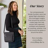 image:imageBaggallini Pocket Crossbody Bags for Women 8x8 Small Lightweight Durable Waterresistant Travel Purse WRfidFrench Navy Quilt