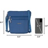 image:imageBaggallini Pocket Crossbody Bags for Women 8x8 Small Lightweight Durable Waterresistant Travel Purse WRfidLapis