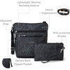image:imageBaggallini Pocket Crossbody Bags for Women 8x8 Small Lightweight Durable Waterresistant Travel Purse WRfidMidnight Blossom