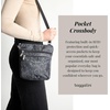 image:imageBaggallini Pocket Crossbody Bags for Women 8x8 Small Lightweight Durable Waterresistant Travel Purse WRfidMidnight Blossom