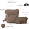 image:imageBaggallini Pocket Crossbody Bags for Women 8x8 Small Lightweight Durable Waterresistant Travel Purse WRfidPortobello