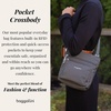 image:imageBaggallini Pocket Crossbody Bags for Women 8x8 Small Lightweight Durable Waterresistant Travel Purse WRfidWhite