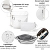 image:imageBaggallini Pocket Crossbody Bags for Women 8x8 Small Lightweight Durable Waterresistant Travel Purse WRfidWhite