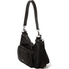 image:imageBaggallini Savannah Crossbody 12x8 wRFID Card Holder Vegan Leather Shoulder Strap Convertible Crossbody for WomenBlack Twill