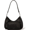 image:imageBaggallini Savannah Crossbody 12x8 wRFID Card Holder Vegan Leather Shoulder Strap Convertible Crossbody for WomenBlack Twill
