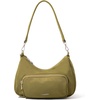 image:imageBaggallini Savannah Crossbody 12x8 wRFID Card Holder Vegan Leather Shoulder Strap Convertible Crossbody for WomenSage Twill