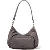 image:imageBaggallini Savannah Crossbody 12x8 wRFID Card Holder Vegan Leather Shoulder Strap Convertible Crossbody for WomenSmoke Twill