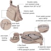 image:imageBaggallini Securtex AntiTheft Crossover Crossbody Bag for Travel 11W x 85H RFID Builtin Wallet Locking ZippersMoonrock