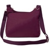 image:imageBaggallini Securtex AntiTheft Crossover Crossbody Bag for Travel 11W x 85H RFID Builtin Wallet Locking ZippersMulberry