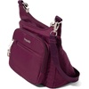 image:imageBaggallini Securtex AntiTheft Crossover Crossbody Bag for Travel 11W x 85H RFID Builtin Wallet Locking ZippersMulberry
