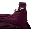 image:imageBaggallini Securtex AntiTheft Crossover Crossbody Bag for Travel 11W x 85H RFID Builtin Wallet Locking ZippersMulberry